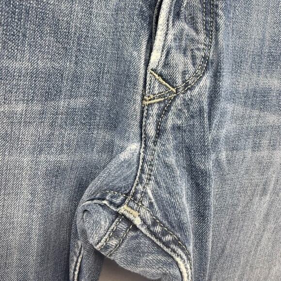 Diesel jeans mens 34x32 Fits 35x33 Blue Viker Straight Whisker Vintage y2k 2000s - Picture 8 of 16